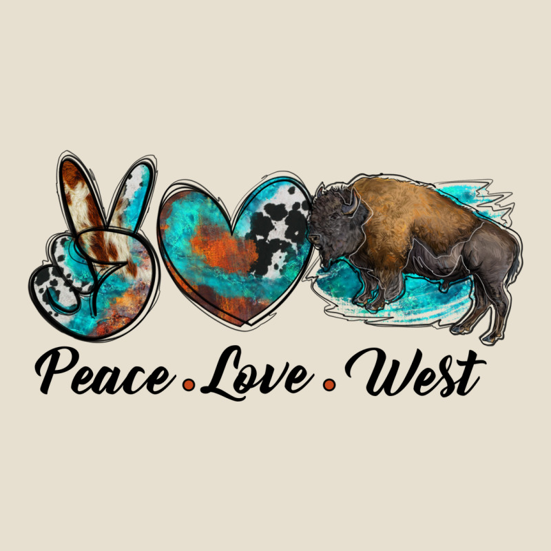 Peace Love West Bison Urban Hoodie by RanaPortraitStore | Teevron
