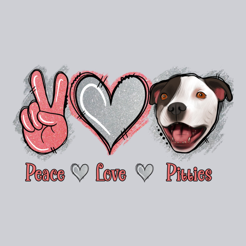 Peace Love Pitties Heavyweight Sweatshirt by Jasminsmagicworld | Teevron