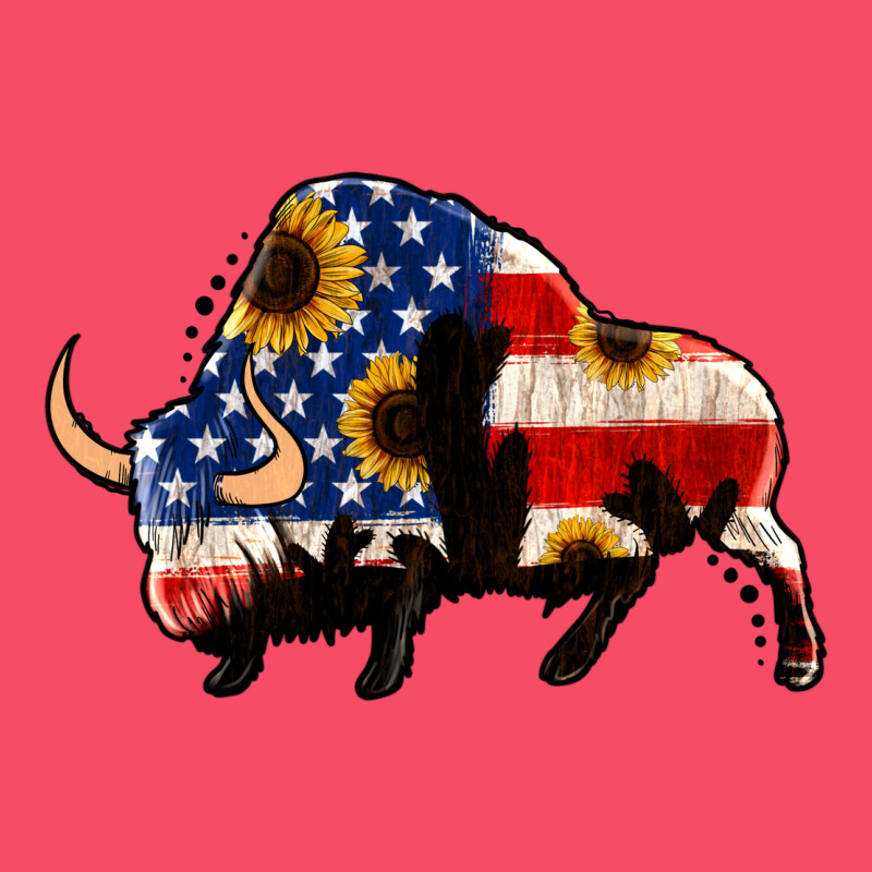 American Flag Bison Premium Sweatshirt by Jasminsmagicworld | Teevron