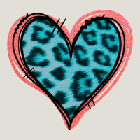 Blue Leopard Heart Heavy Core Tee | Teevron