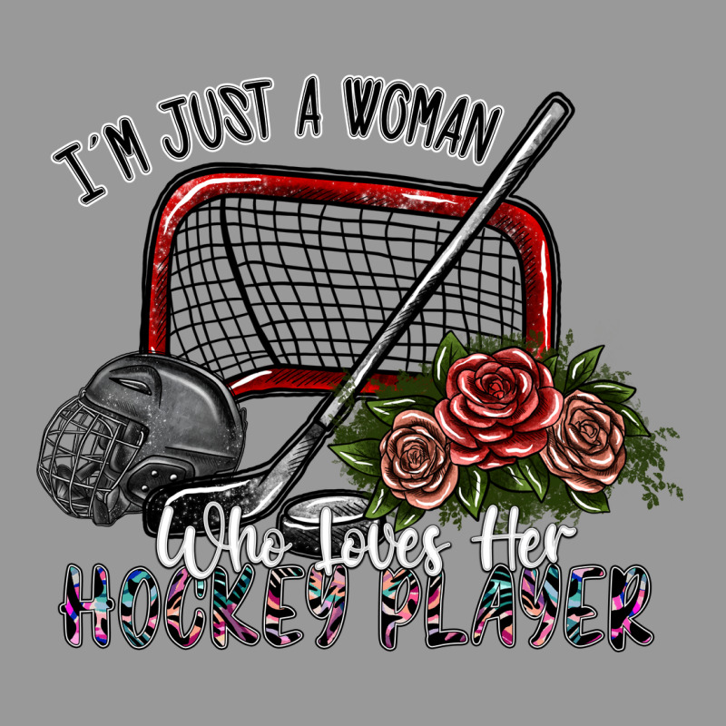 I'm Just A Woman Who Loves Her Hockey Player Vintage Hoodie by SublimationCraftShop | Teevron