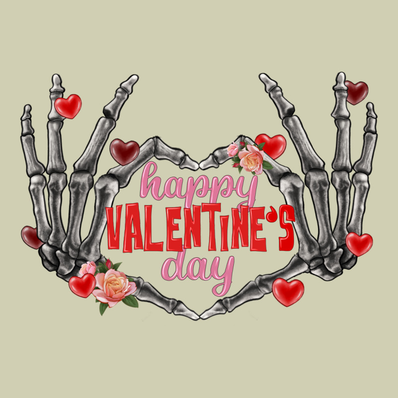 Happy Valentine's Day Skeleton Hands Heavy Core Tee by FaDigitalArtStudio | Teevron