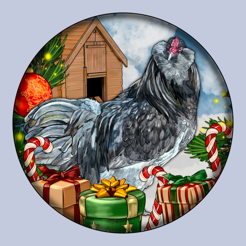 Ameraucana Rooster Christmas Long Sleeve Tee by LillyAllenDesigns | Teevron