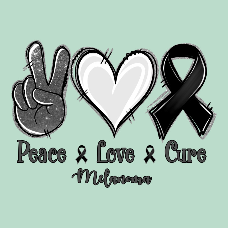 Peace Love Cure Melanoma Cancer Premium Hoodie by Jasminsmagicworld | Teevron