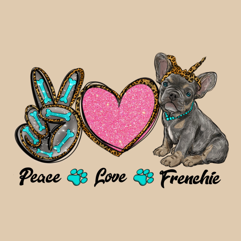 Peace Love Frenchie Heavyweight Sweatshirt by RanaPortraitStore | Teevron