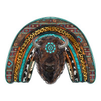 western rainbow with bison | Teevron