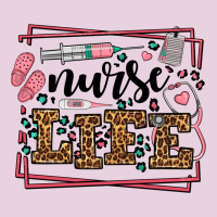 Nurse Life Leopard Frame Ladies Tee | Teevron