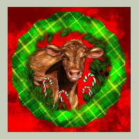 Christmas Red Angus Calf Long Sleeve Tee | Teevron
