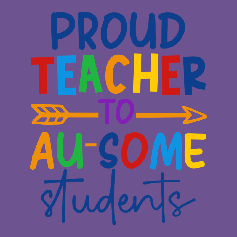 Proud Teacher To Au-some Students Vintage Tee by CowhideDigitalArt | Teevron