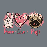 Peace Love Pugs Heavyweight Sweatshirt | Teevron