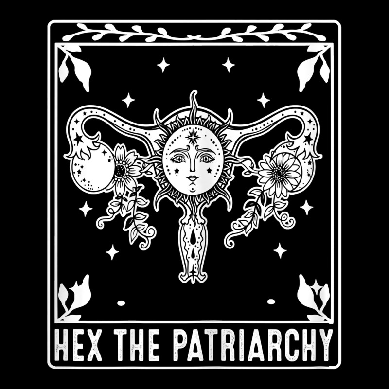 Womens Hex The Patriarchy Uterus Tarot Card Halloween Feminist T Shirt Heavy Core Tee by maiPhamDesign | Teevron