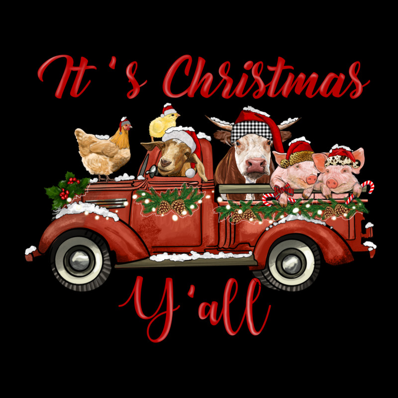 It's Christmas Y'all Truck With Farm Animals Urban Hoodie by RanaPortraitStore | Teevron