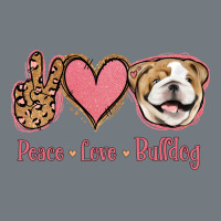 Peace Love Bulldog Heavyweight Sweatshirt | Teevron