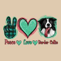 Peace Love Border Collie Heavyweight Sweatshirt | Teevron