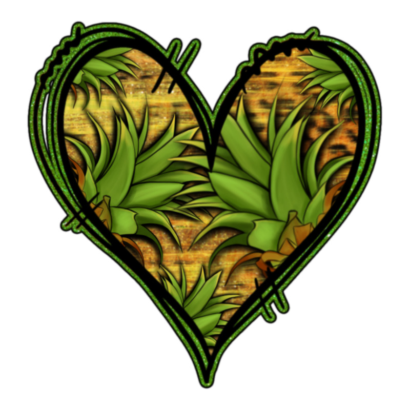 Pineapple Heart Urban Heavy Tee by Jasminsmagicworld | Teevron