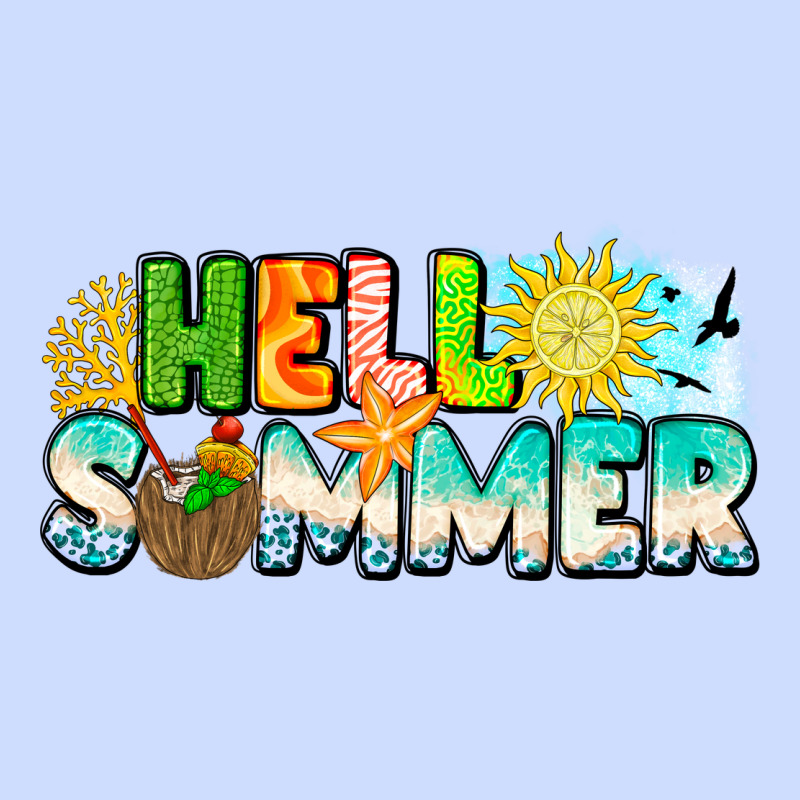 Hello Summer Urban Heavy Tee by CowhideDigitalArt | Teevron