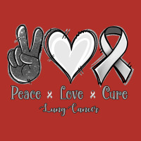 Peace Love Cure Lung Cancer Premium Hoodie | Teevron