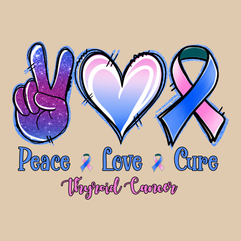 Peace Love Cure Thyroid Cancer Classic Tee by Jasminsmagicworld | Teevron