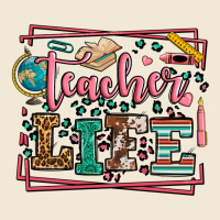 Teacher Life Leopard Frame Ladies Tee | Teevron
