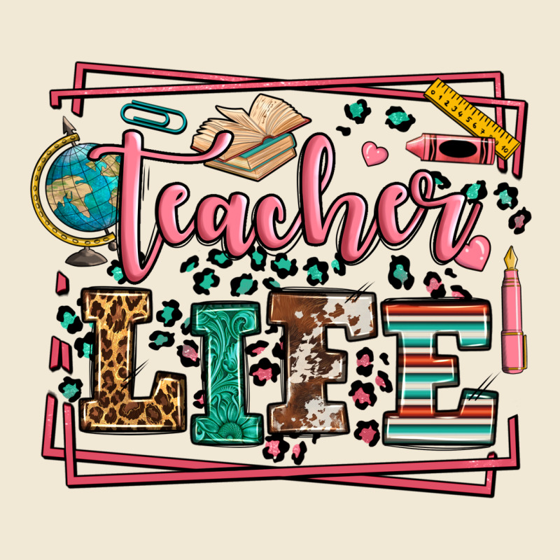 Teacher Life Leopard Frame Ladies Tee by LillyAllenDesigns | Teevron