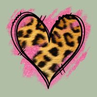 Leopard Pink Glitter Heart Urban Heavy Tee | Teevron