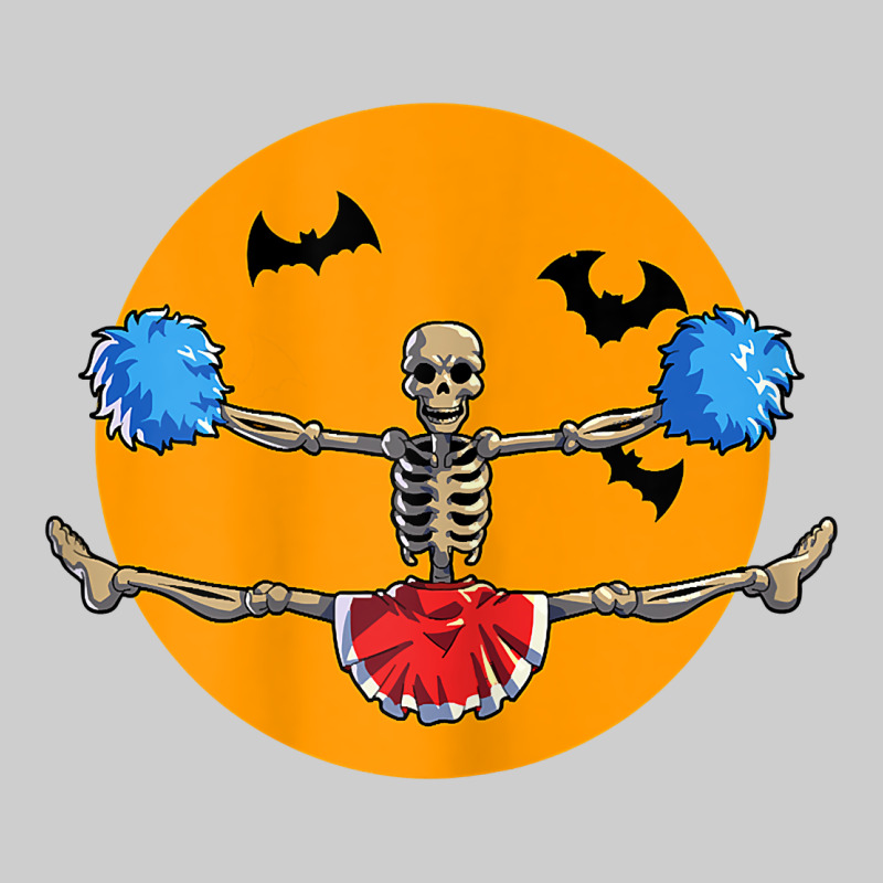 Cheerleading Skeleton Halloween Cheer Skeleton Cheerleader T Shirt Premium Tee by DesignPulse | Teevron