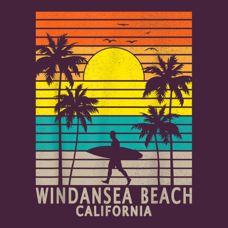 Windansea Beach California Ca Surfer Surfing Surf Palm Tree Premium Tee by DesignPulse | Teevron
