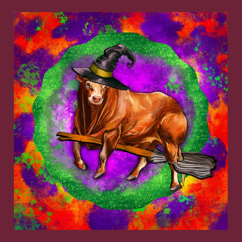 Halloween Red Angus Bull Long Sleeve Tee by LillyAllenDesigns | Teevron