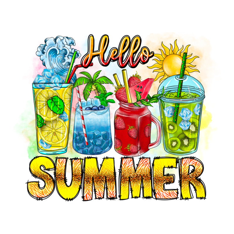 Hello Summer Urban Heavy Tee by CowhideDigitalArt | Teevron