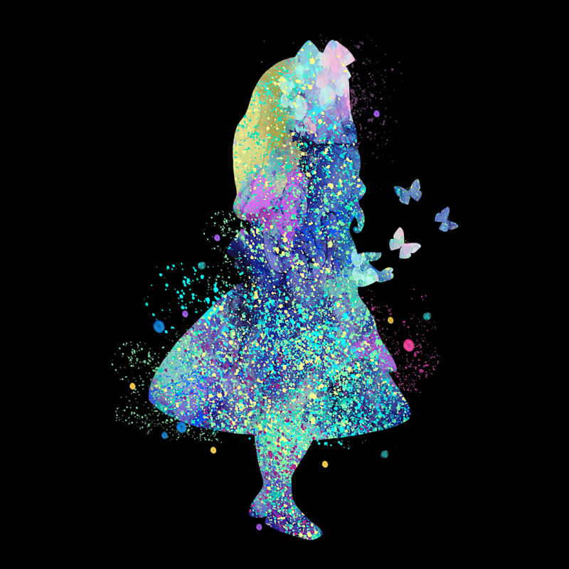 Watercolor Splatter Alice In Wonderland T Shirt Design Premium Tee by PixelWave | Teevron