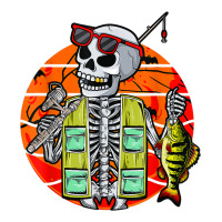 skeleton fishing lover moon halloween costume fish | Teevron