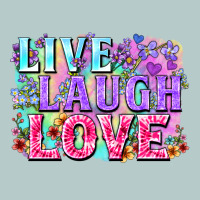 Live Laugh Love Hippie Valentine's Day Heavy Core Tee | Teevron
