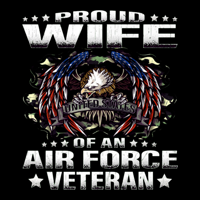 Proud Wife Of An Air Force Veteran Military Vet Spouse Gifts Premium M Premium Tee by Craftify | Teevron