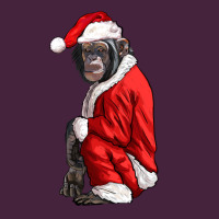 Chimpanzee With Santa Clothes Long Sleeve Tee | Teevron
