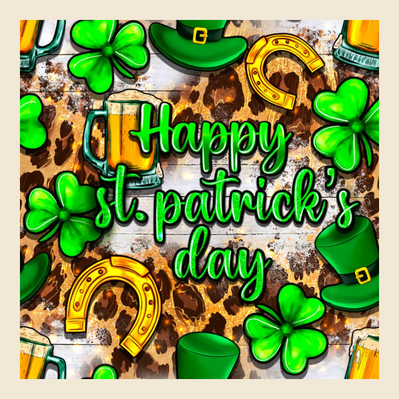 Happy St. Patrick's Day Pattern Digital Paper Premium Tee by BundleAndBundleShop | Teevron