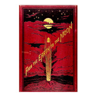 From The Earth To The Moon Jules Verne Book Cover Design | Teevron