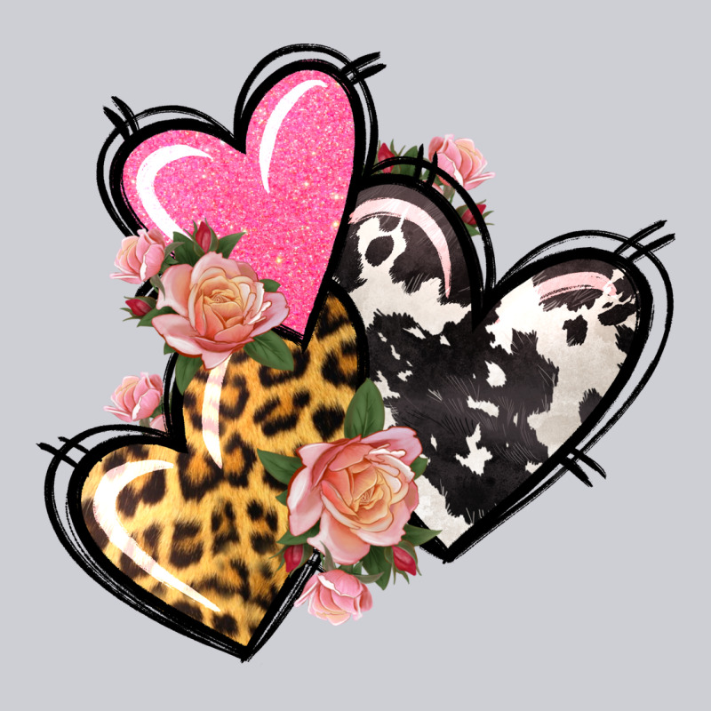 Pink Glitter Leopard Cowhide Hearts Valentine's Classic Tee by FaDigitalArtStudio | Teevron