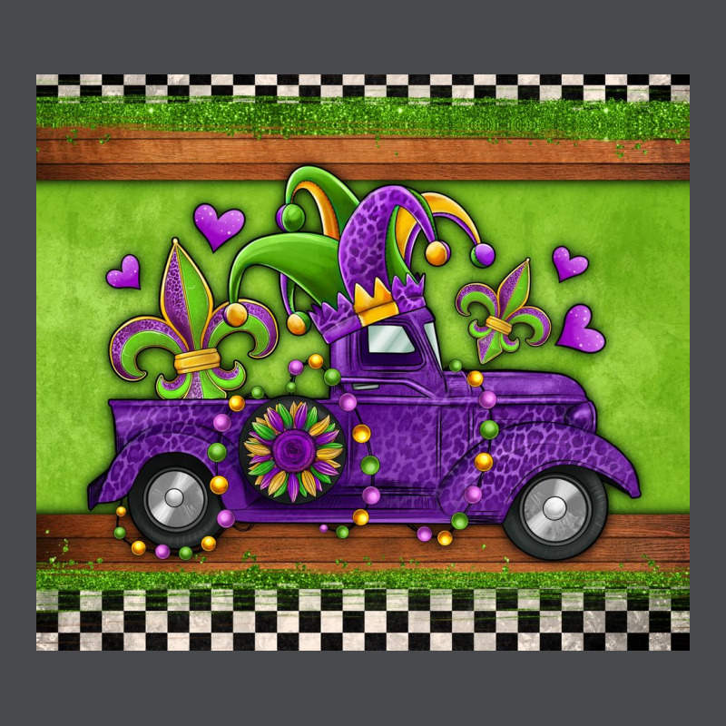 Mardi Gras Truck Zipper Hoodie by Jasminsmagicworld | Teevron