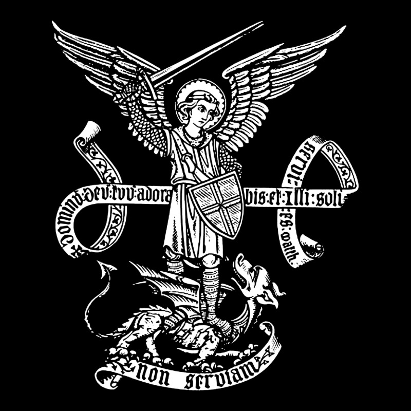 St Michael Archangel Catholic Angel Defend Us Premium Tee by ArtChic | Teevron