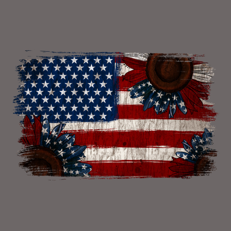 Distressed Sunflower American Flag Classic Tee by Jasminsmagicworld | Teevron