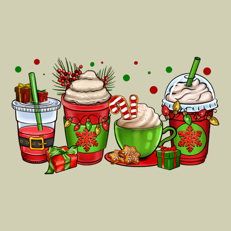 Christmas Coffee Cups Heavy Core Tee by OliviaCreatesArt | Teevron