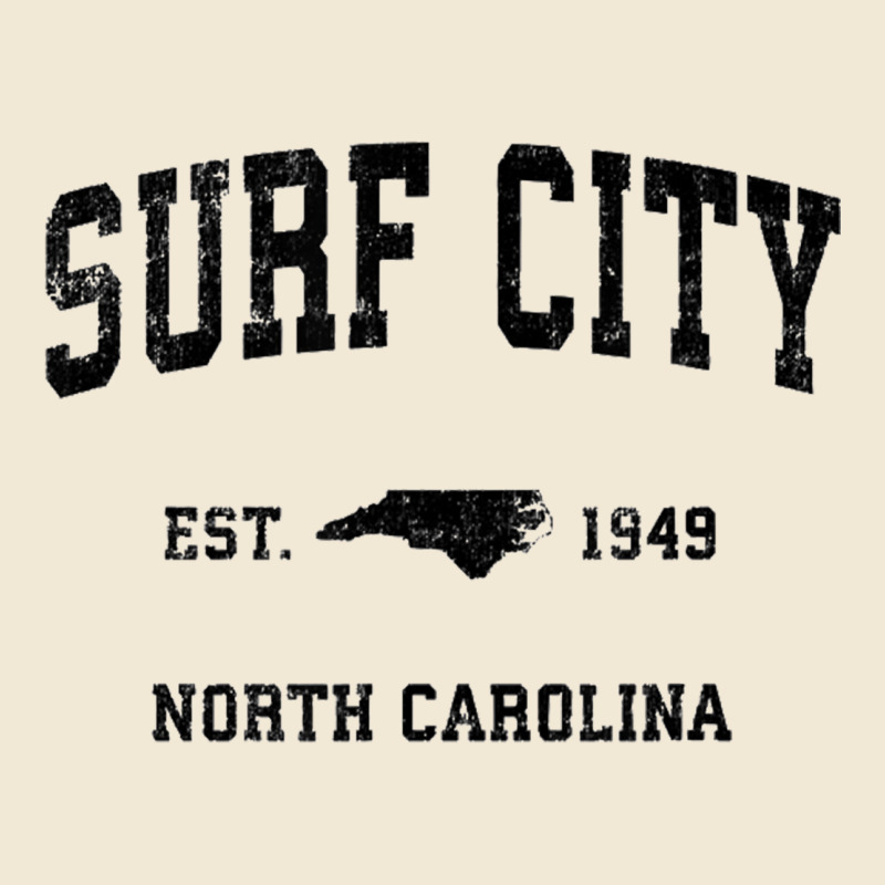 Surf City North Carolina Nc Vintage Sports Design Black Prin Premium Tee by StudioElite | Teevron