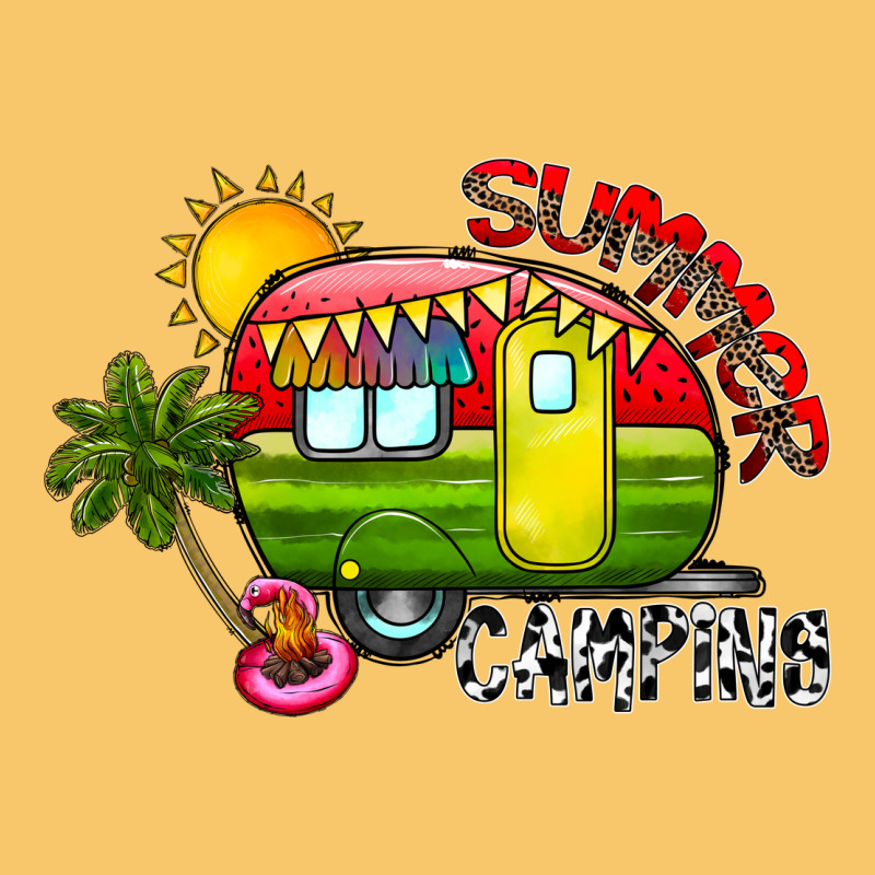 Summer Camping Vintage Hoodie by CowhideDigitalArt | Teevron