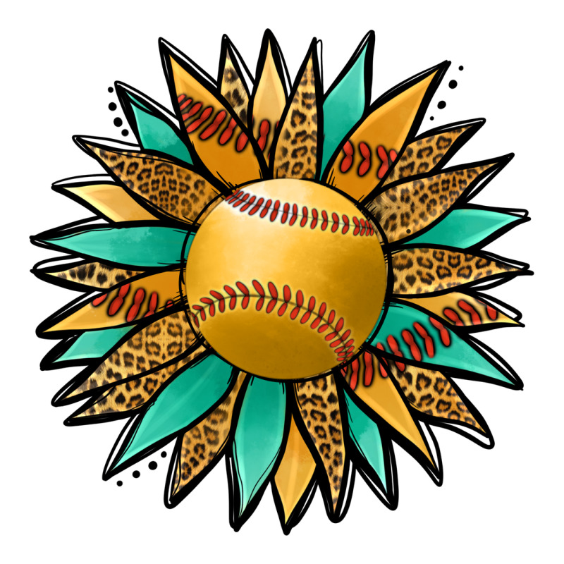 Softball Sunflower Heavyweight Hoodie by Jasminsmagicworld | Teevron