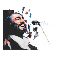 Original Portrait Of Luciano Pavarotti Premium Tee | Teevron