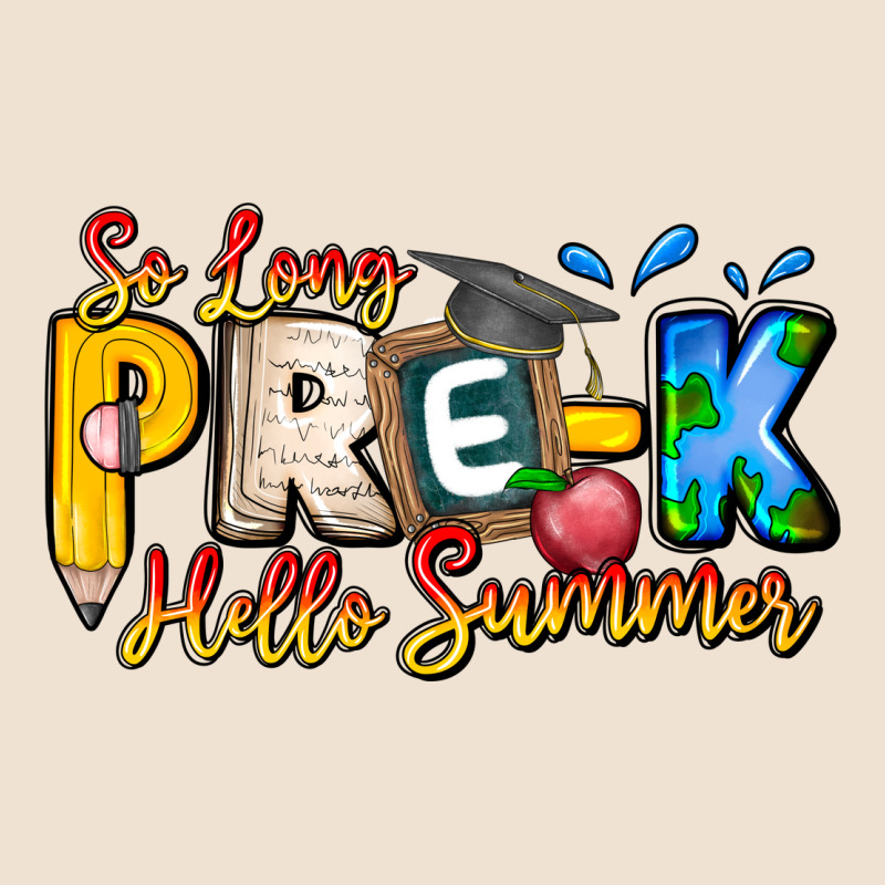 So Long Pre K Hello Summer Urban Heavy Tee by CowhideDigitalArt | Teevron