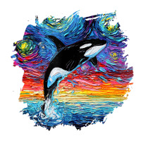 Orca Killer Whale Starry Night Impressionist Dog Art By Aja | Teevron