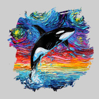 Orca Killer Whale Starry Night Impressionist Dog Art By Aja Premium Tee | Teevron