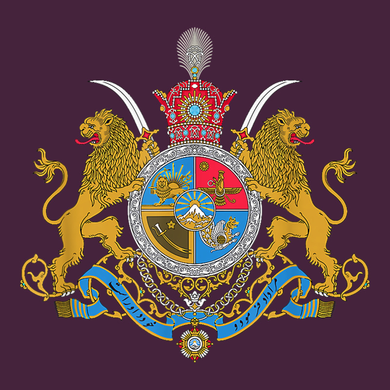 Iran Coat Of Arms Flag Souvenir Iranian Persian Premium Tee by PixelFlow | Teevron