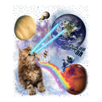 Fluffy Kitten Shoot Laser Rainbow Space Galaxy, Cat Gifts | Teevron